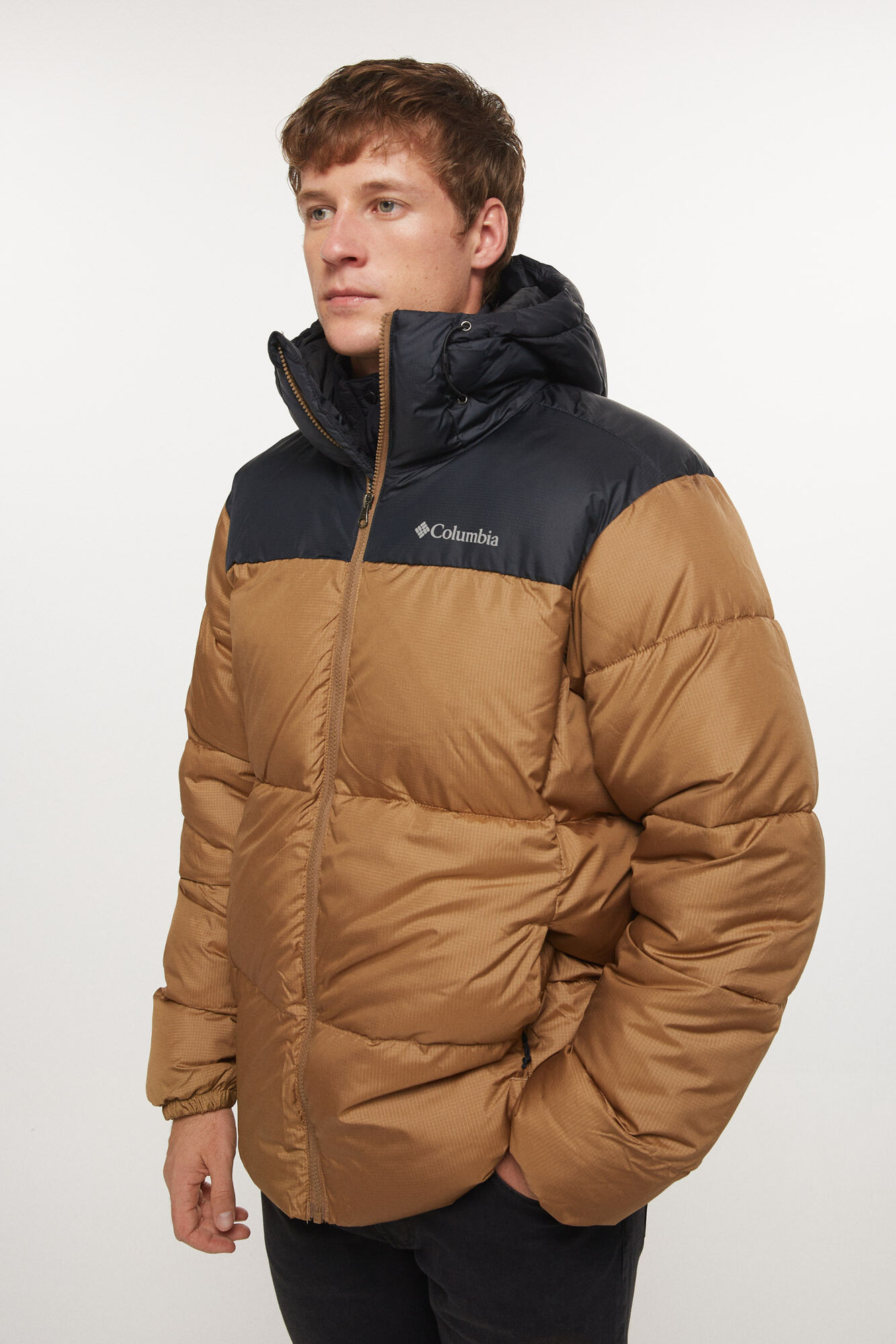 Jaqueta acolchoada masculina Columbia™ Puffect™ com capuz
