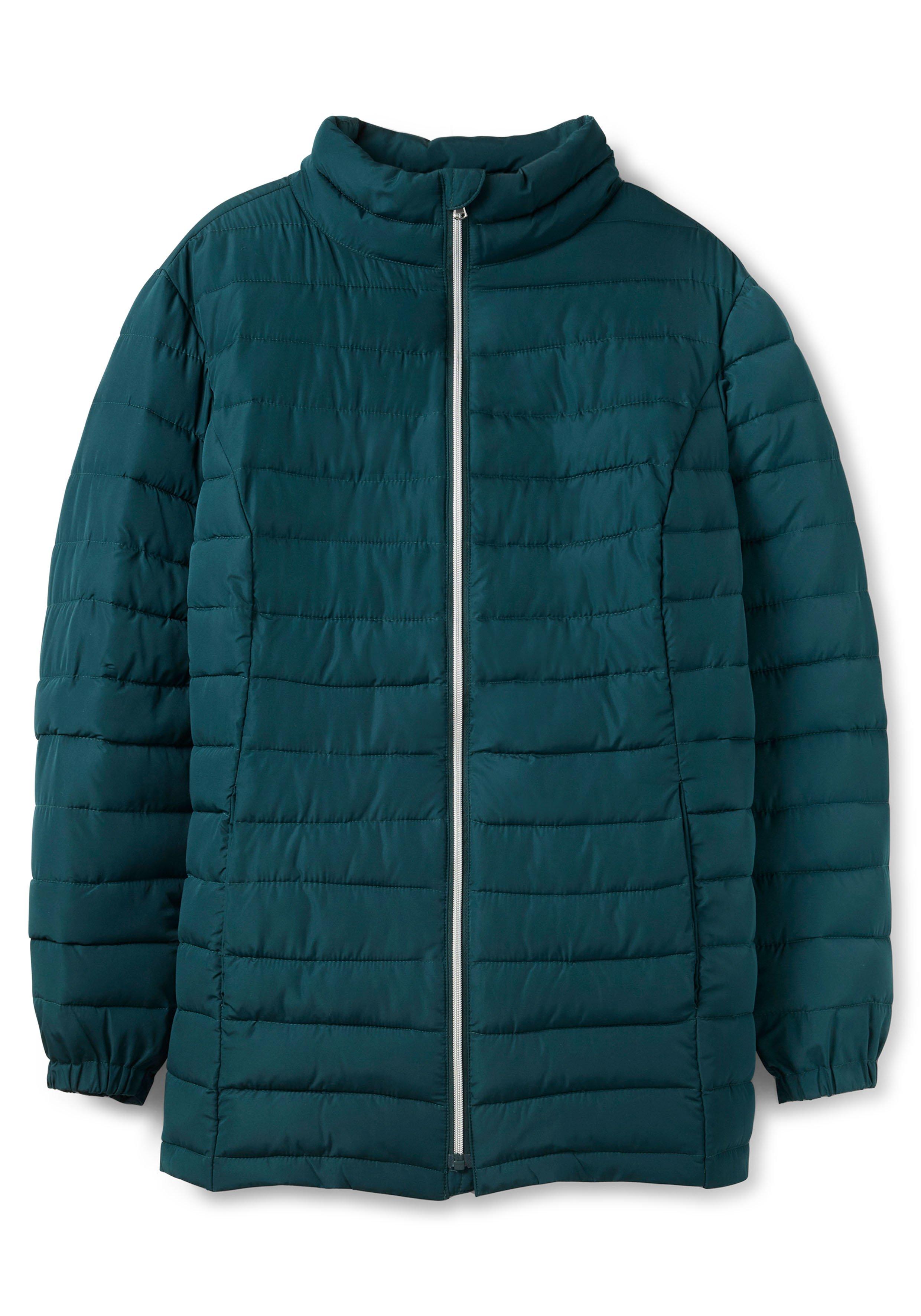 Steppjacke mit Stehkragen und Teilungsnähten