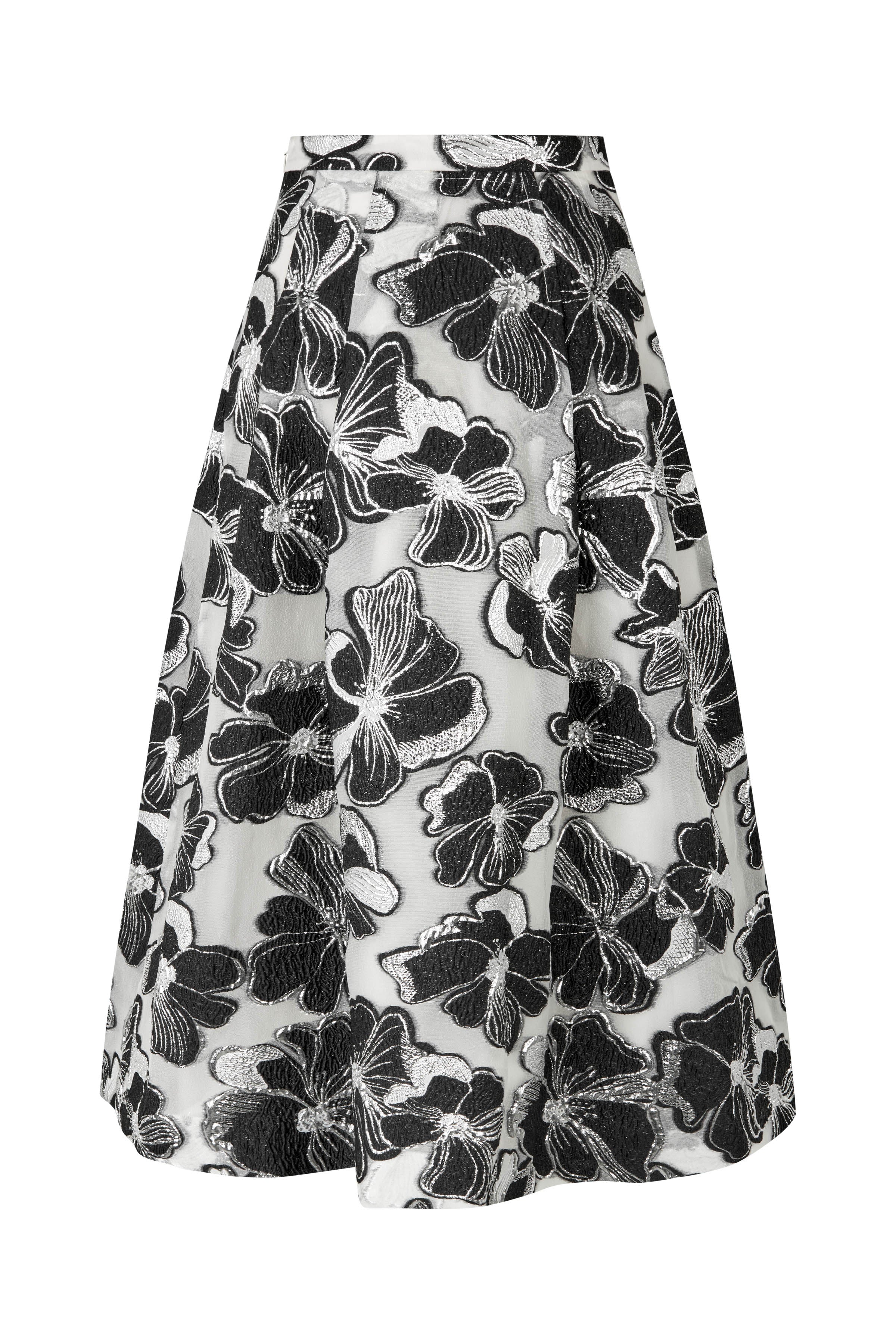 Stine Goya  Voluminous midi nederdel - Anemone Jacquard