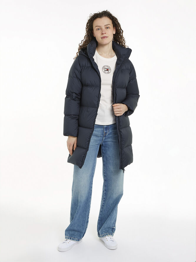 Tommy Hilfiger HW DOWN CASUAL COAT Desert sky