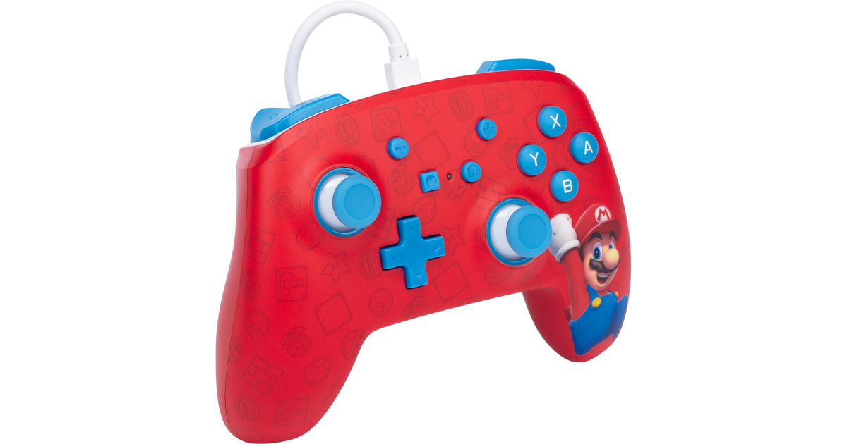 PowerASwitch Wired Controller Woo Mario  (Rood)