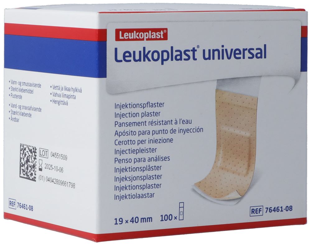 Leukoplast Universal Injektionspflaster<br>100 Stück, 19x40mm