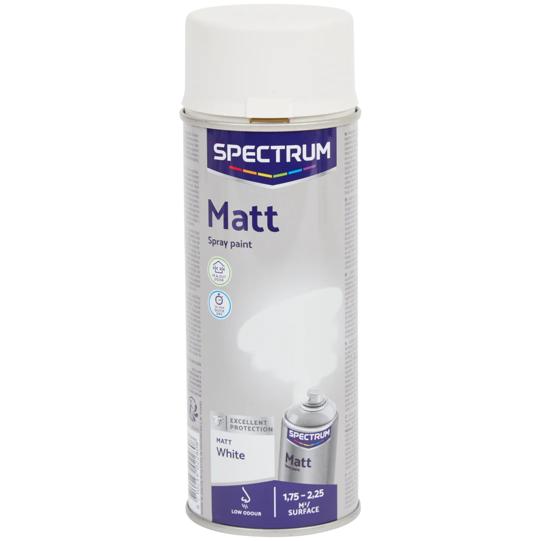 Peinture en aérosol Spectrum Blanc mat