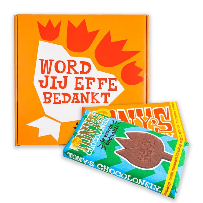 Tony's Chocolonely | Giftbox Bedankt | 2 repen | 360g