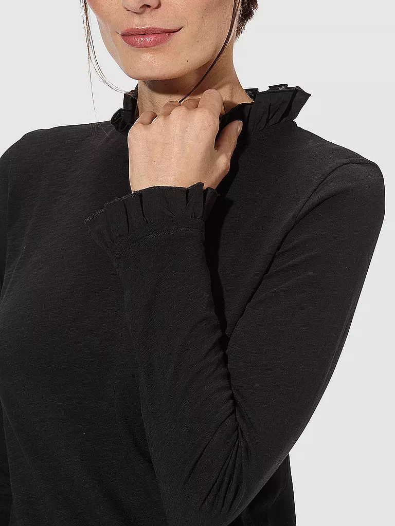 RICH & ROYAL Langarmshirt schwarz