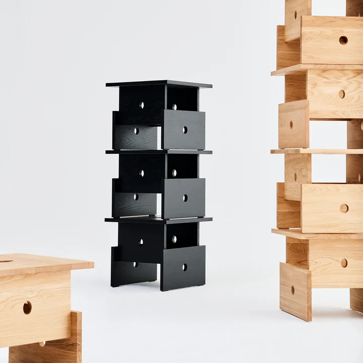 HAY - Wood Box Couchtisch, schwarz