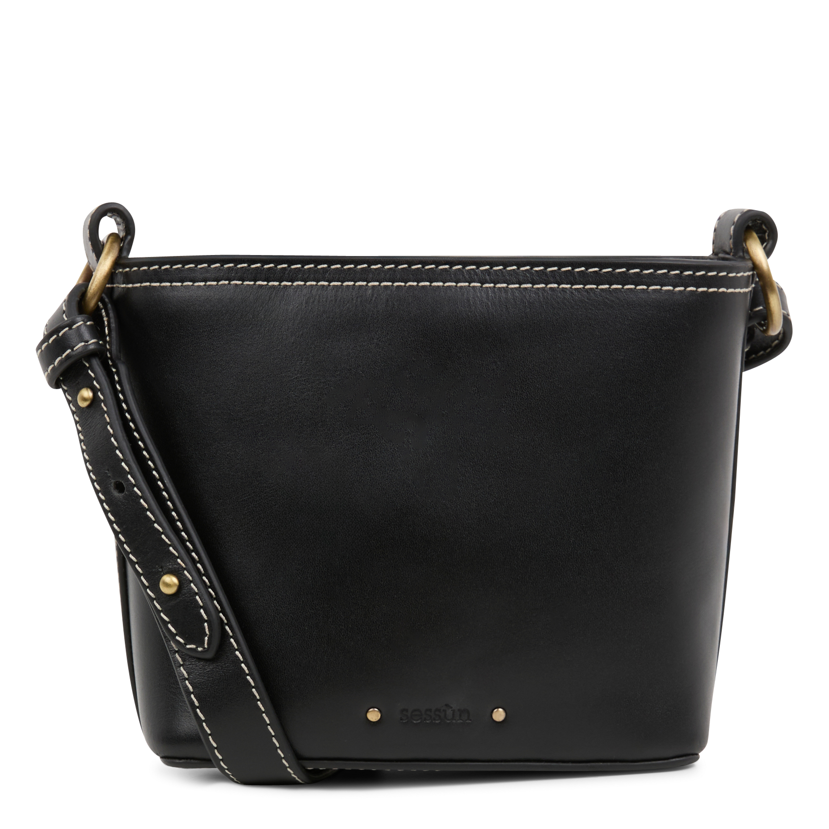 TIGO - Sac bandoulière en cuir | Noir