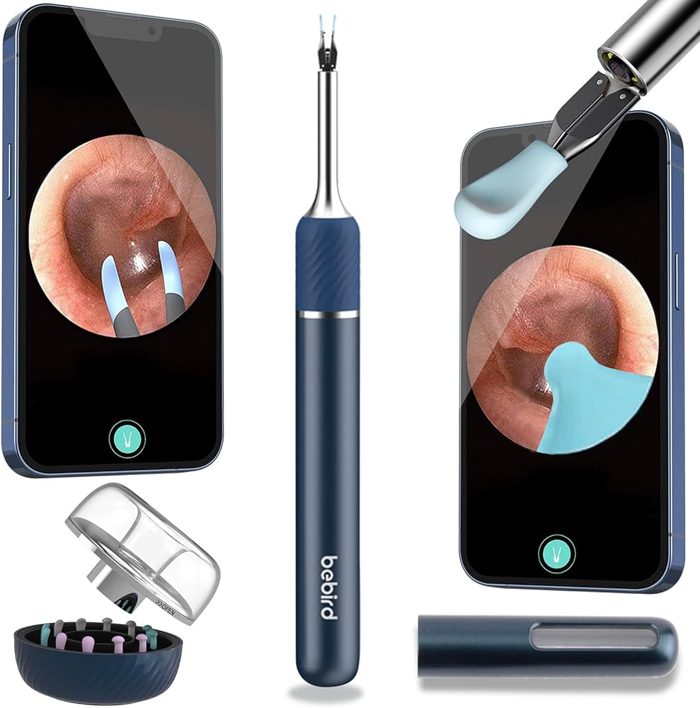 Ohrenschmalz Entferner Note 5 Pro WiFi 10MP HD Kamera 3.2mm LED für iOS / Android - Blau