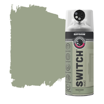 Rust-Oleum Switch spuitlak mat vintage groen 400 ml