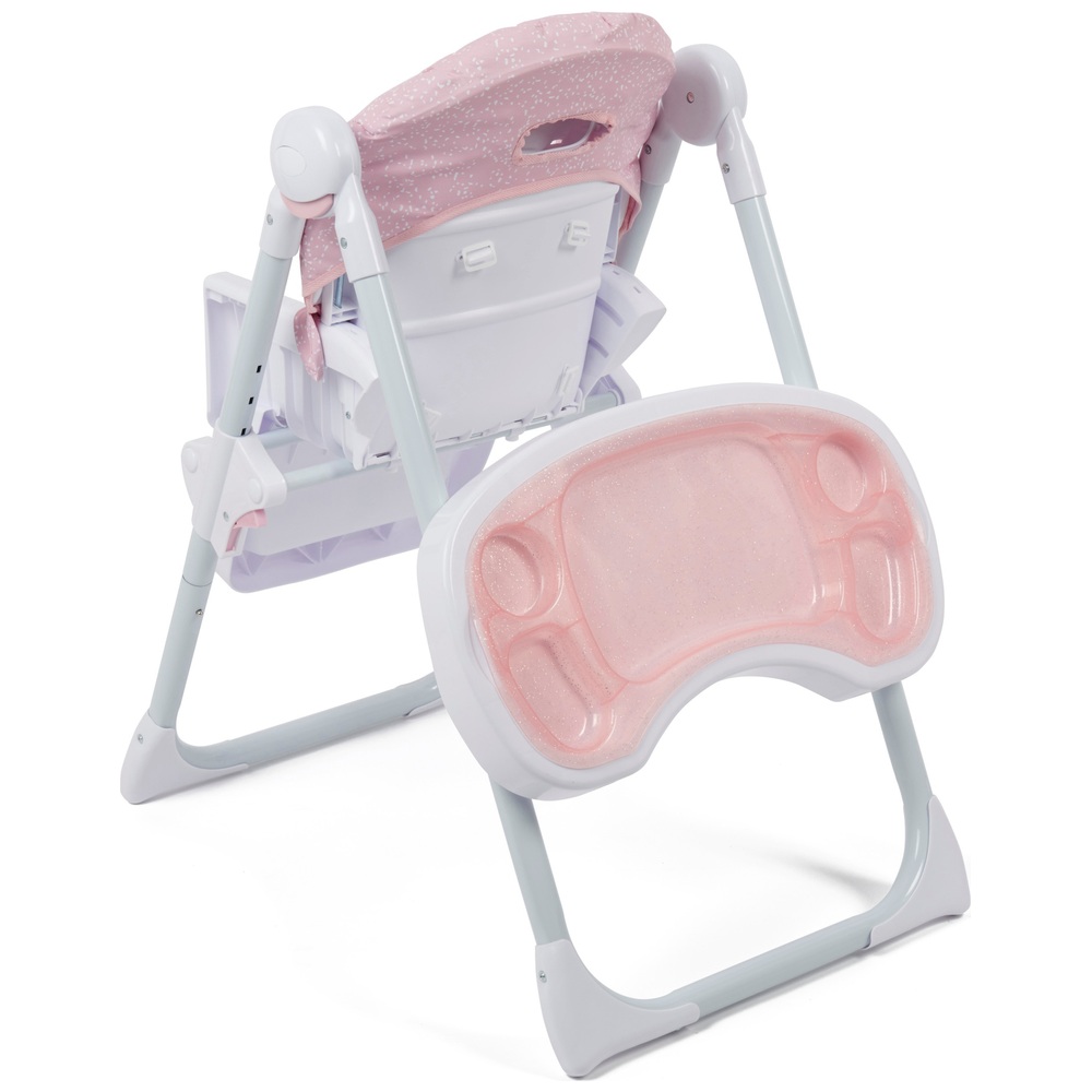 Babylo Hi Lo Hochstuhl Rosa gesprenkelt