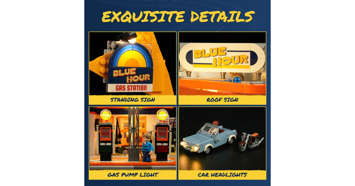 LumibricksRoad Trip - Gas Station Constructiespeelgoed  (F9065)
