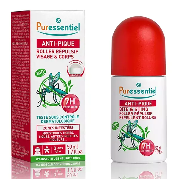 Puressentiel Anti-Pique Roller Répulsif Anti-Moustique 50ml