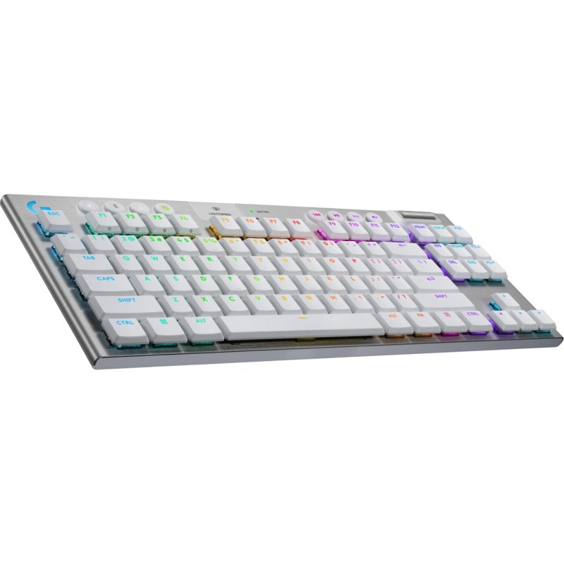 Logitech G G915 X LIGHTSPEED clavier Gaming USB + RF Wireless + Bluetooth AZERTY Français Blanc