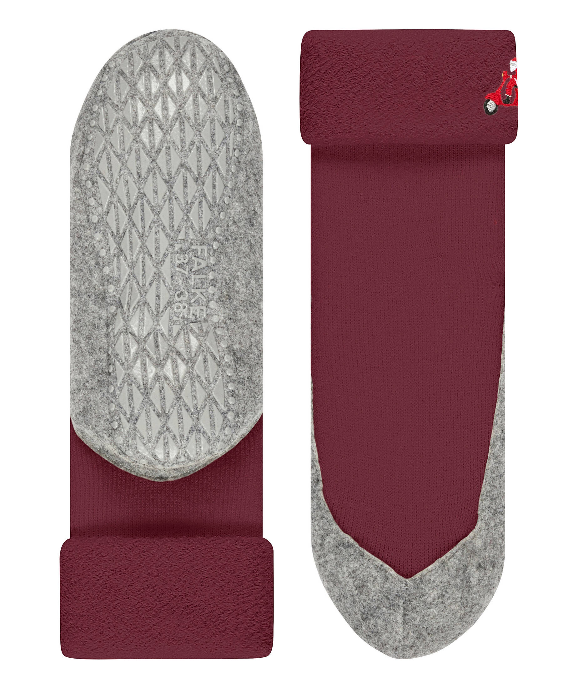 FALKE| Damen Hausschuhe Cosyshoe Driving Santa