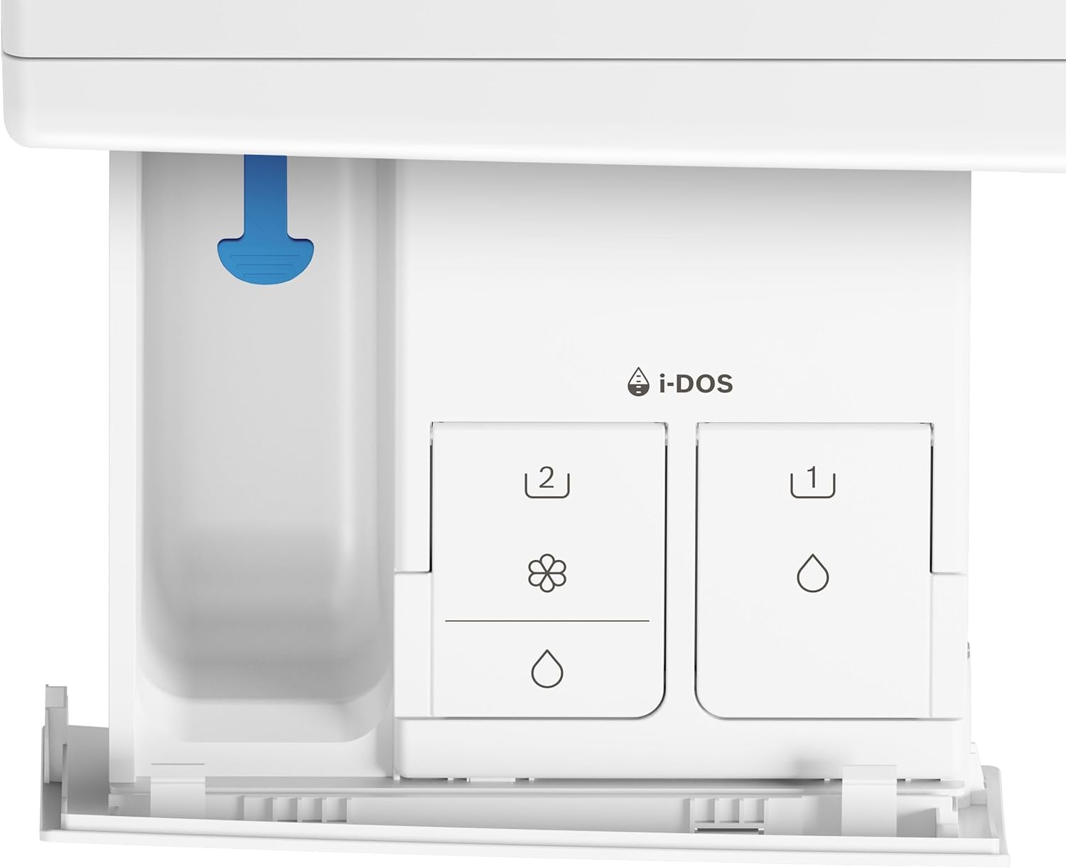 Bosch WNC254A40, Serie 8, Smarter Waschtrockner, 10.5 kg Waschen & 6 kg Trocknen, 1400 UpM, i-Dos intelligente Waschmittel-Dosierung, entfernt 16 Fleckenarten, IronAssist mit Dampffunktion, AutoDry