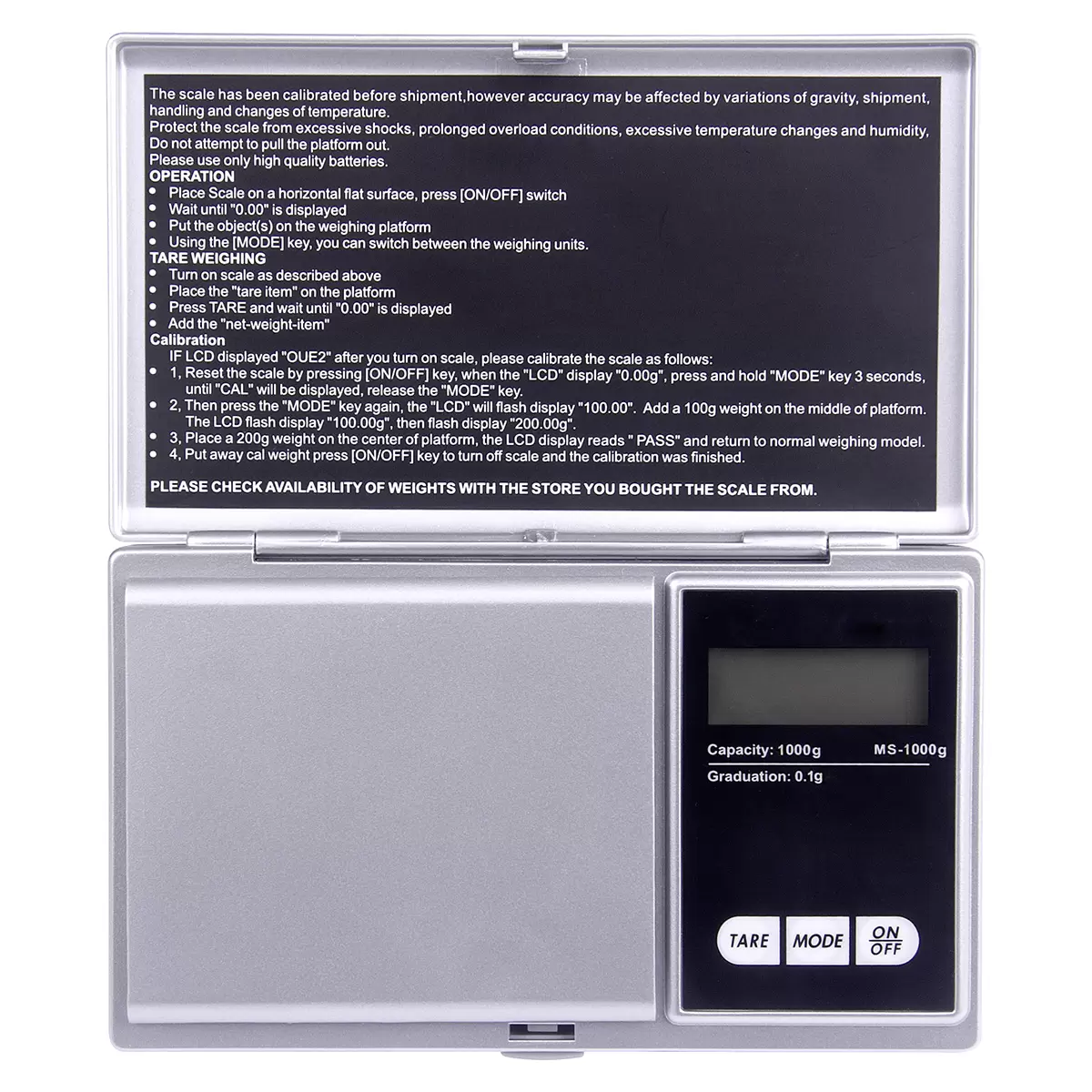 Präzisionswaage Silber