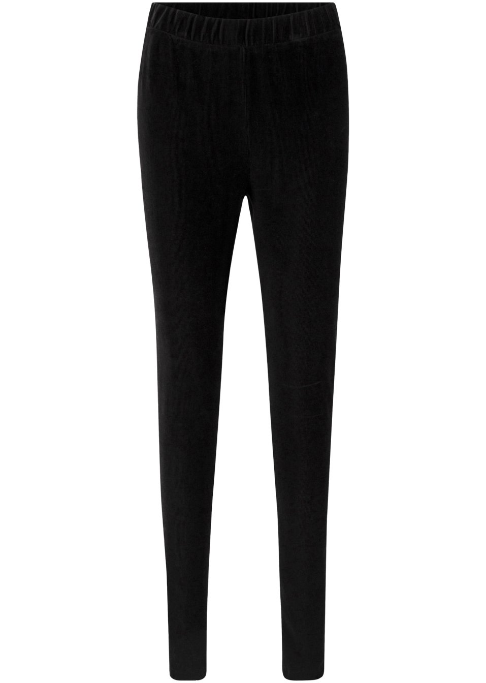 Legging en velours finement côtelé avec large taille confortable