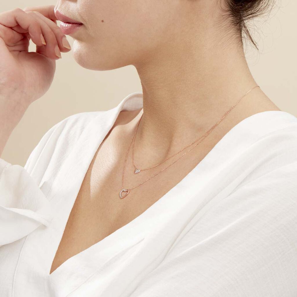 Collier Emilia Or Rose Diamant