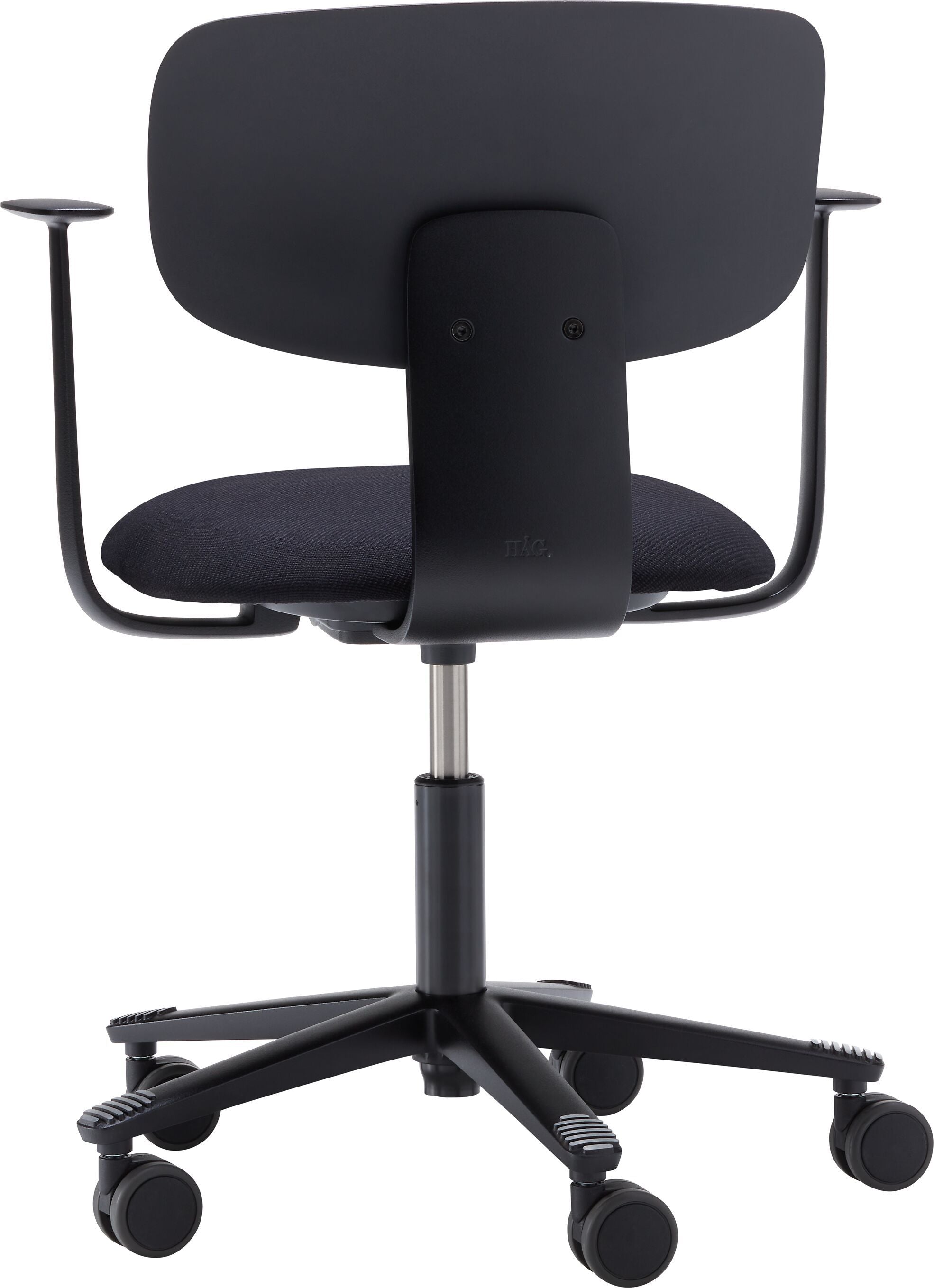 HAG TION 2140 Bürostuhl_m.Pol&AL - Schwarz / B: 60.0 cm x T: 60.0 cm x H: 86.5 cm
