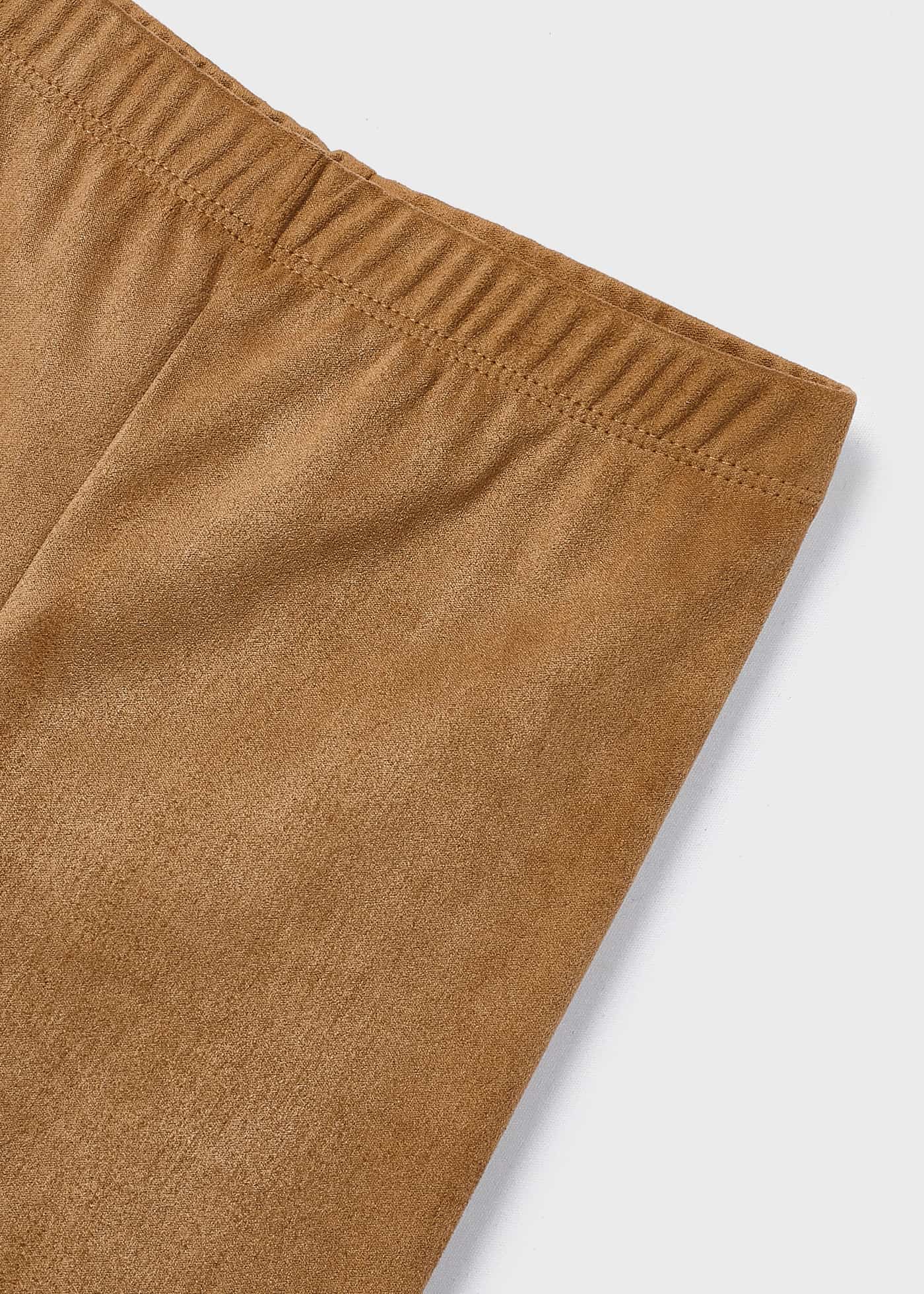Conjunto de duas peças de leggings de camurça para meninas