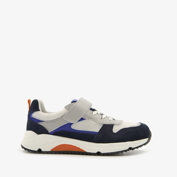 TwoDay leren jongens sneakers met oranje detail