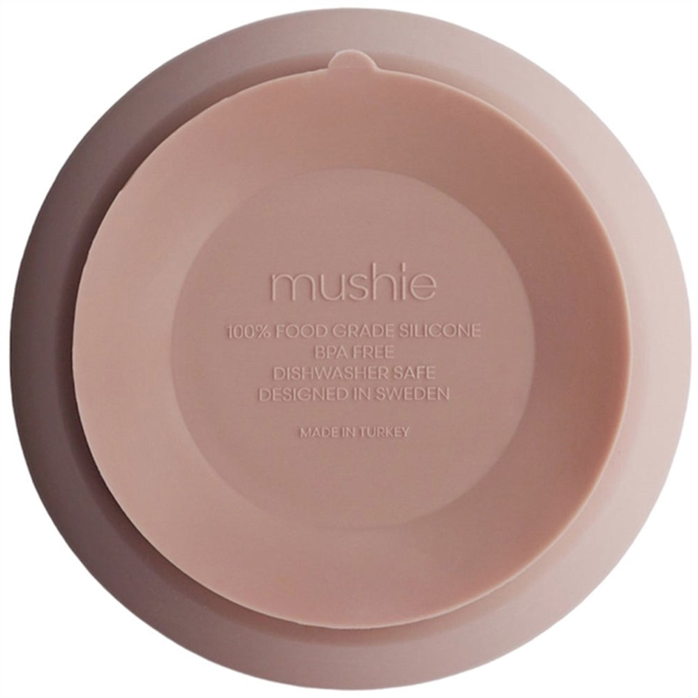 Silikone Skål Blush - Mushie → Luksusbaby.dk