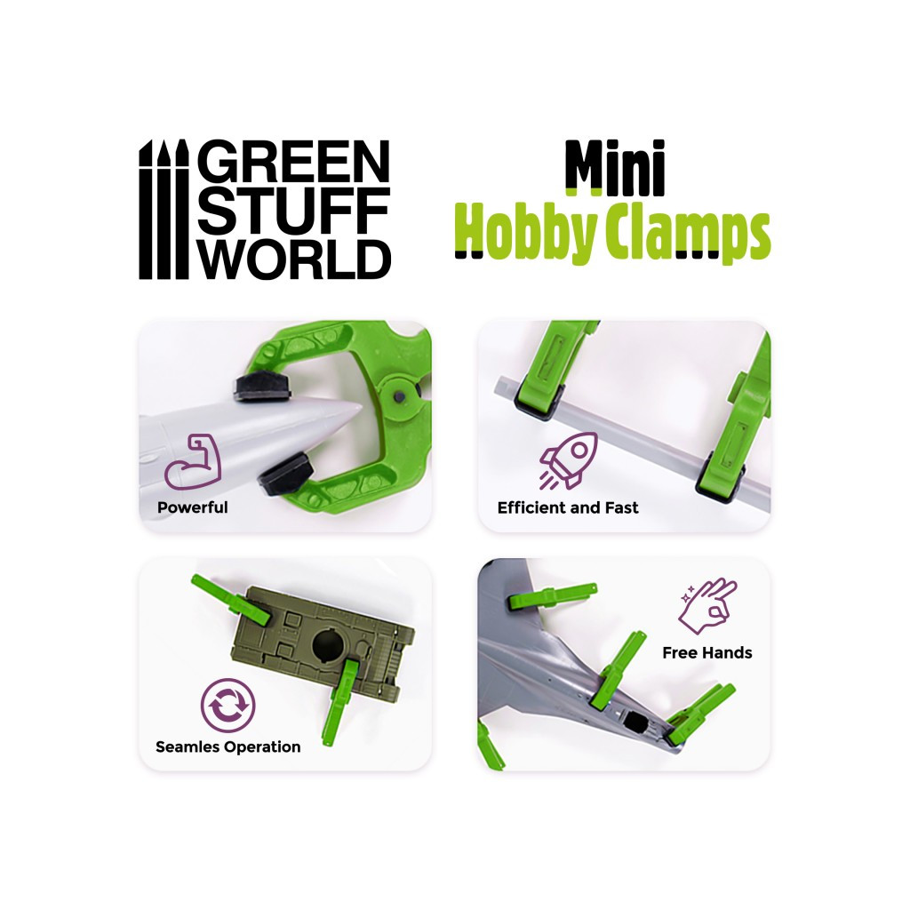 6 Mini Pinces de Maintien