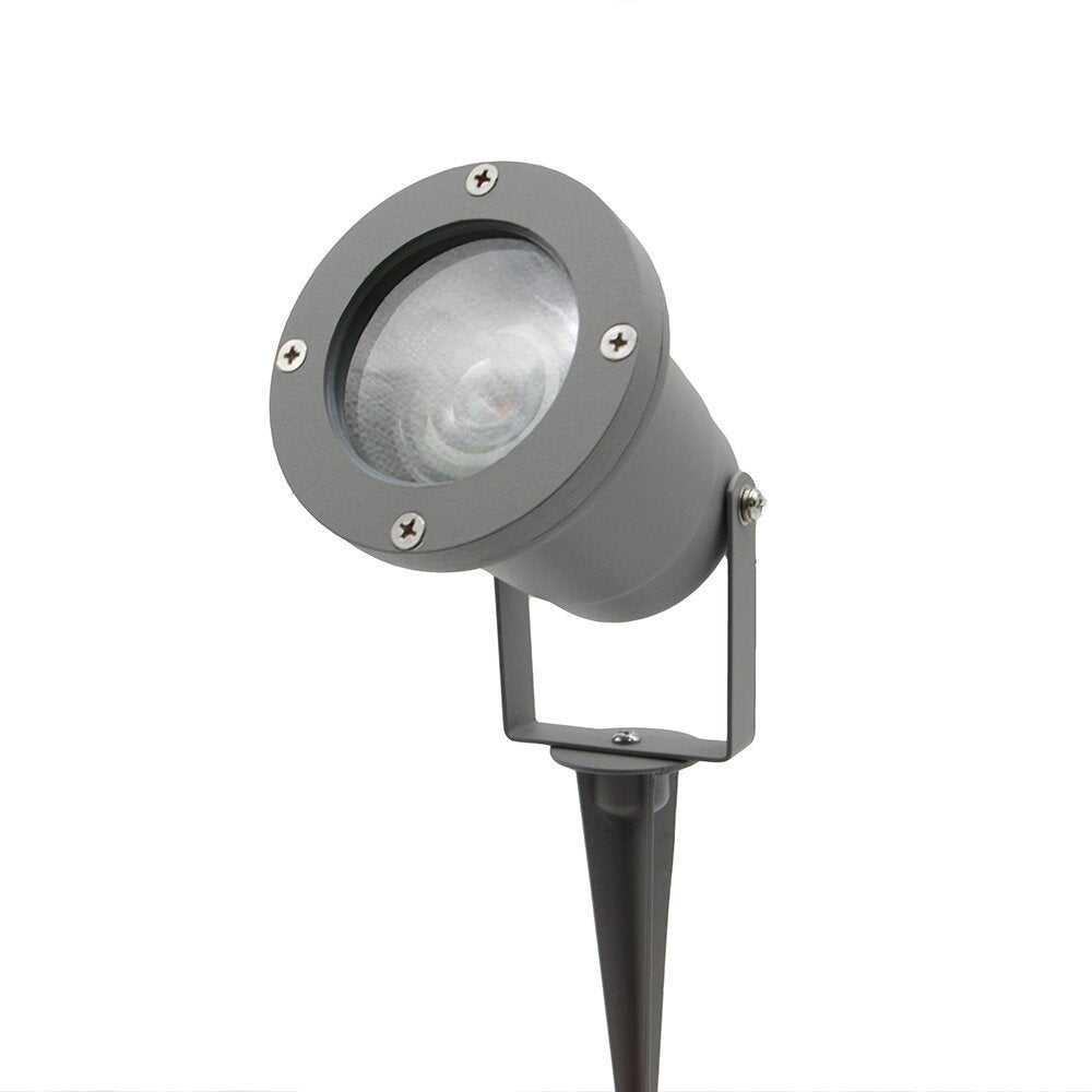 famlights | Josie metalen grondspot in lichtgrijs GU10