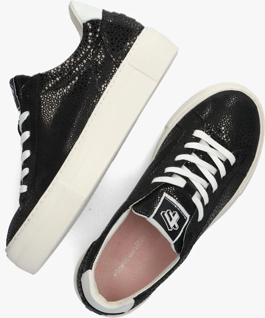 FLORIS VAN BOMMEL zwarte floris van bommel lage sneakers sfw-10059