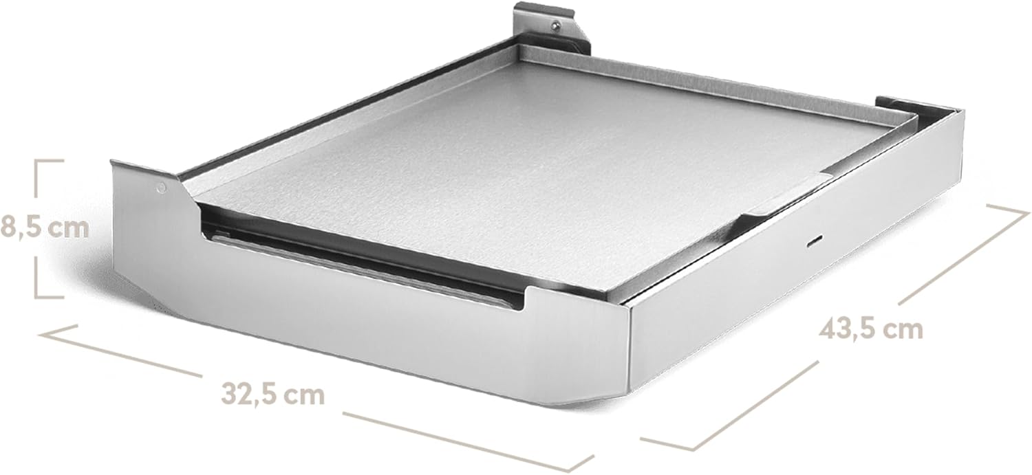 BURNHARD Camping Gasgrill JONES Edelstahl Klappgrill mit Deckel 2-Brenner 6,4 kW inkl. Transporttasche mit Rucksackfunktion und Multitool, Faltgrill ideal für Camping