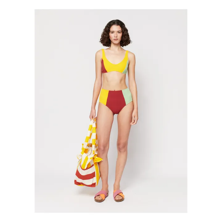 Bobo Choses Haut de Maillot Eponge Color Block - Collection Femme  | Jaune