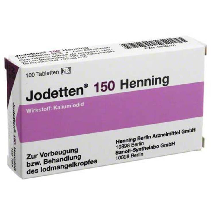 Jodetten 150 Henning Tabletten, 100 St