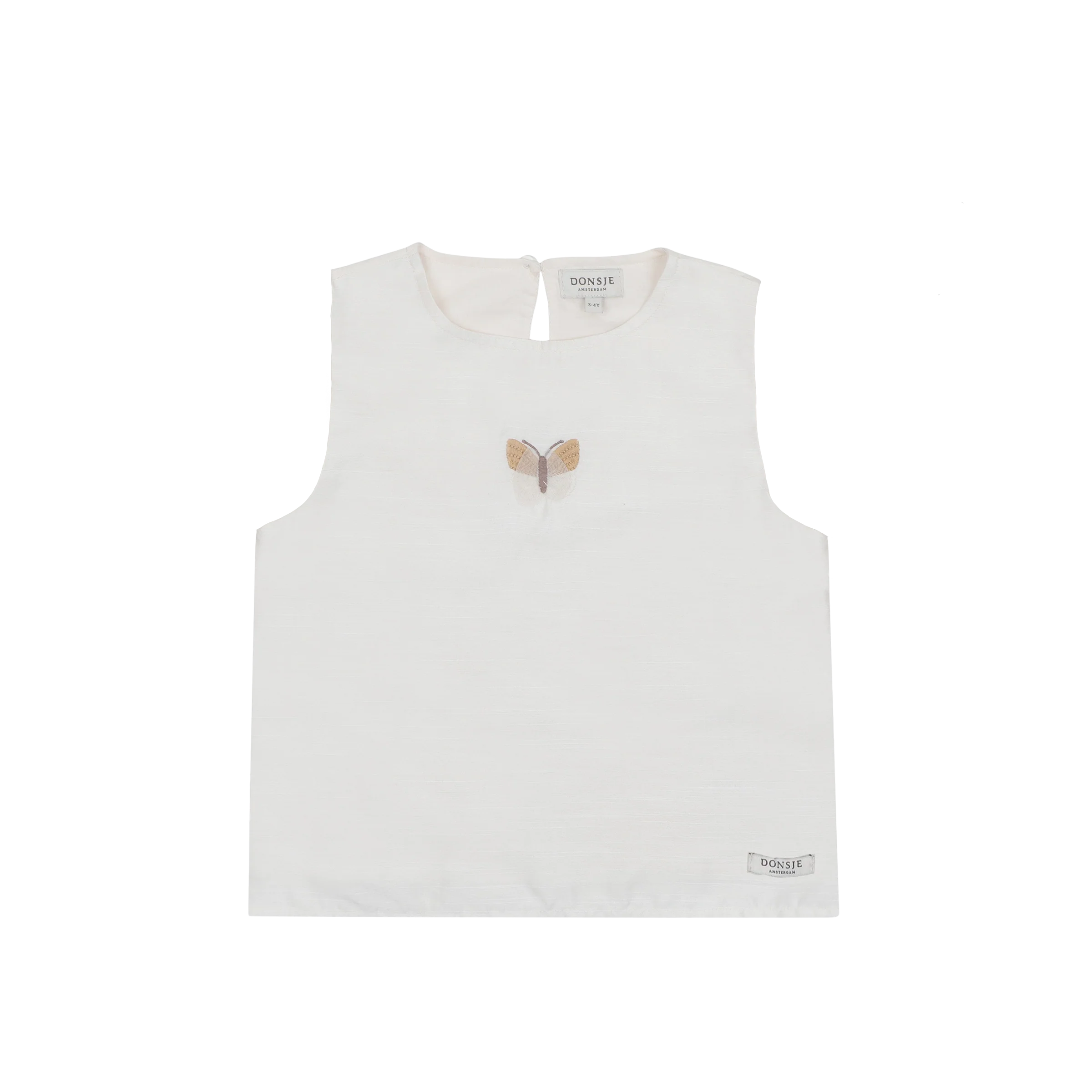 Linzie Top | Vlinder | Warm White