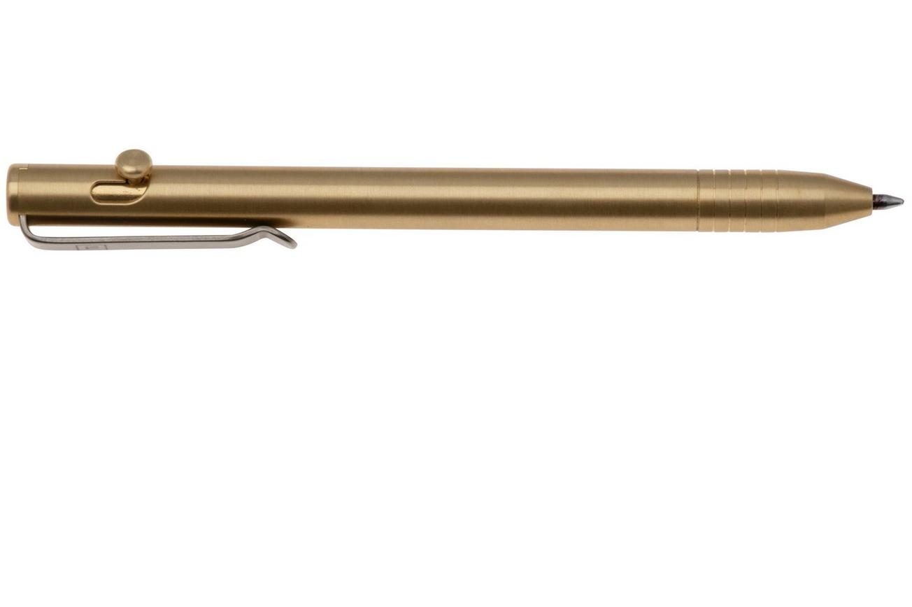Big Idea Design Slim Bolt Action Pen SBA-BS Brass, everyday carry pen