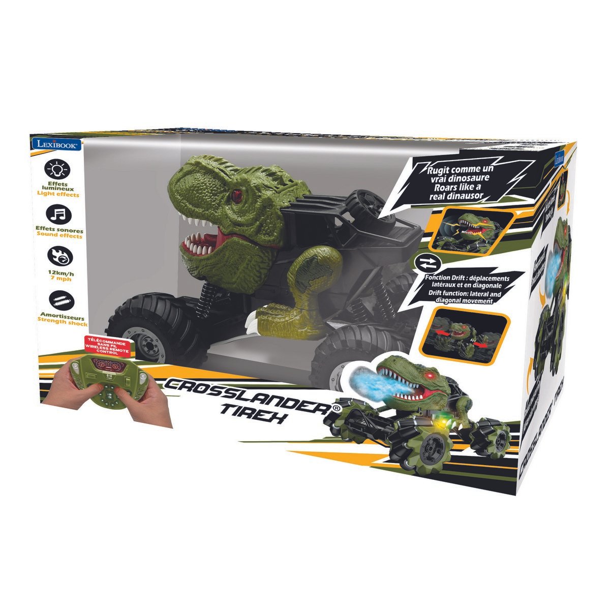 Crosslander Tirex dinosaure télécommandé multidirectionnel