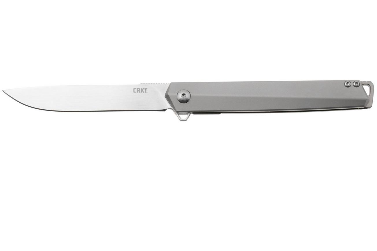 CRKT Stylus K830TXP, Satin S35VN, Grey Titanium zakmes, Ken Onion design