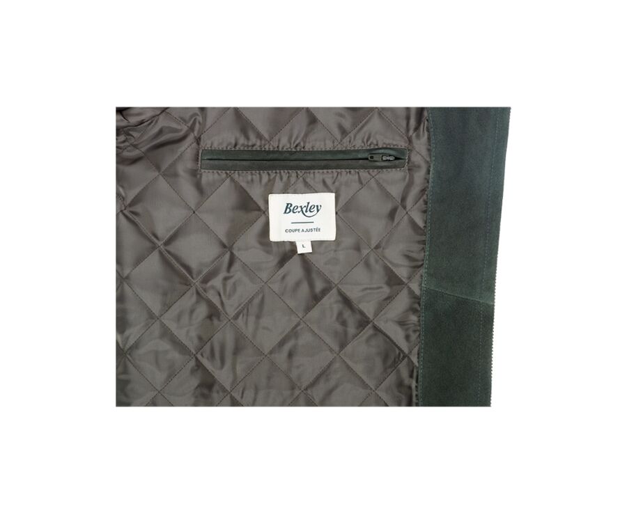 Blouson homme cuir Vert foncé - SEAN II