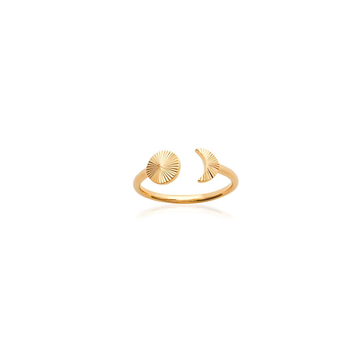 Bague ouverte en plaqué or jaune SIRIUS - Bijoux Privés Discovery