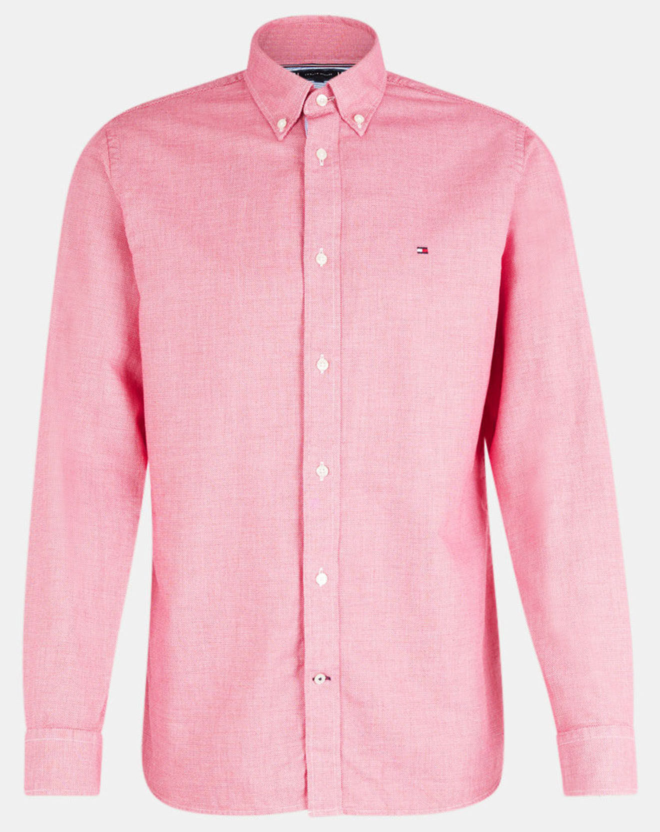 Tommy Hilfiger Chemise droite Dobby rouge délavé