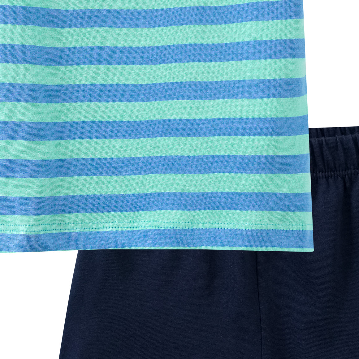 Topomini Baby Shorty mit Hai-Print blau / türkis / dunkelblau