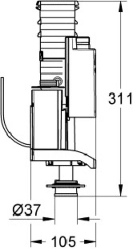 Grohe - 42320000 - Bodemklep met Overloop - Glanzend Chroom - 5 Jaar Garantie