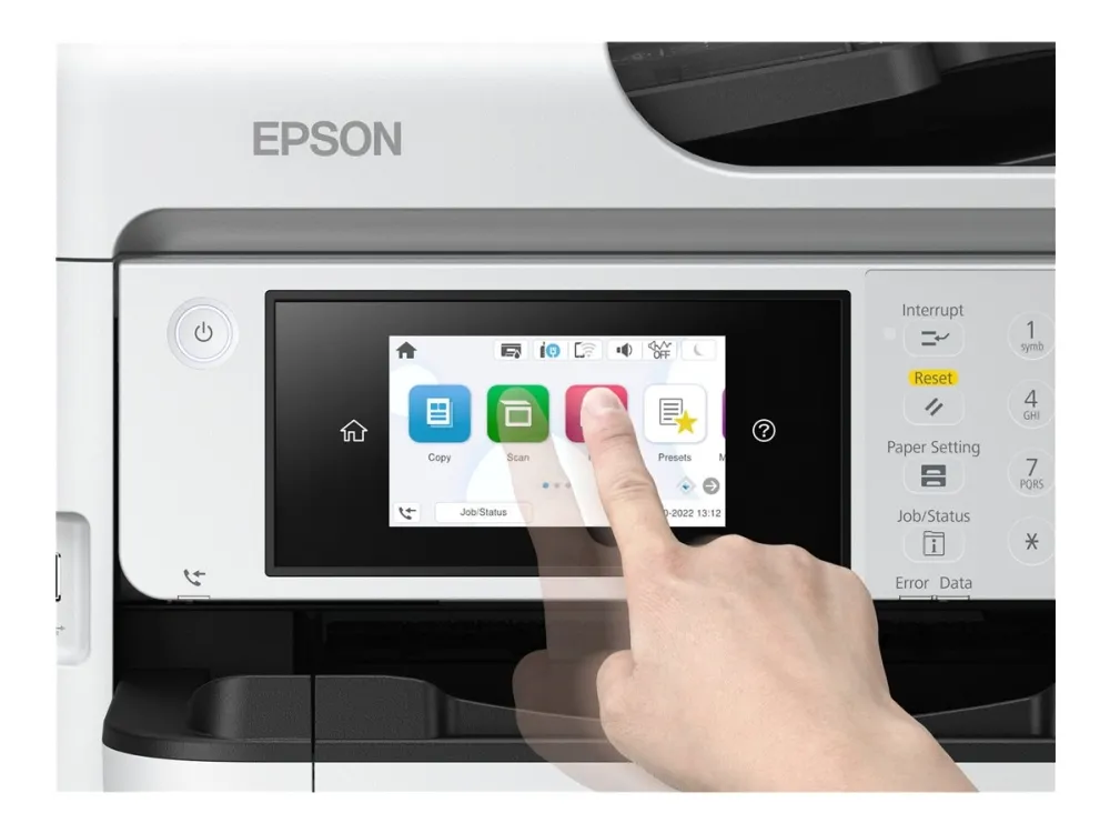 Epson WorkForce Pro WF-M5899DWF - Multifunktionsprinter - S/H - blækprinter - 216 x 297 mm (original) - A4/Legal (medie) - op til 25 spm (udskriver) - 330 ark - 33.6 Kbps - USB 2.0, Gigabit LAN, Wi-Fi(ac)
