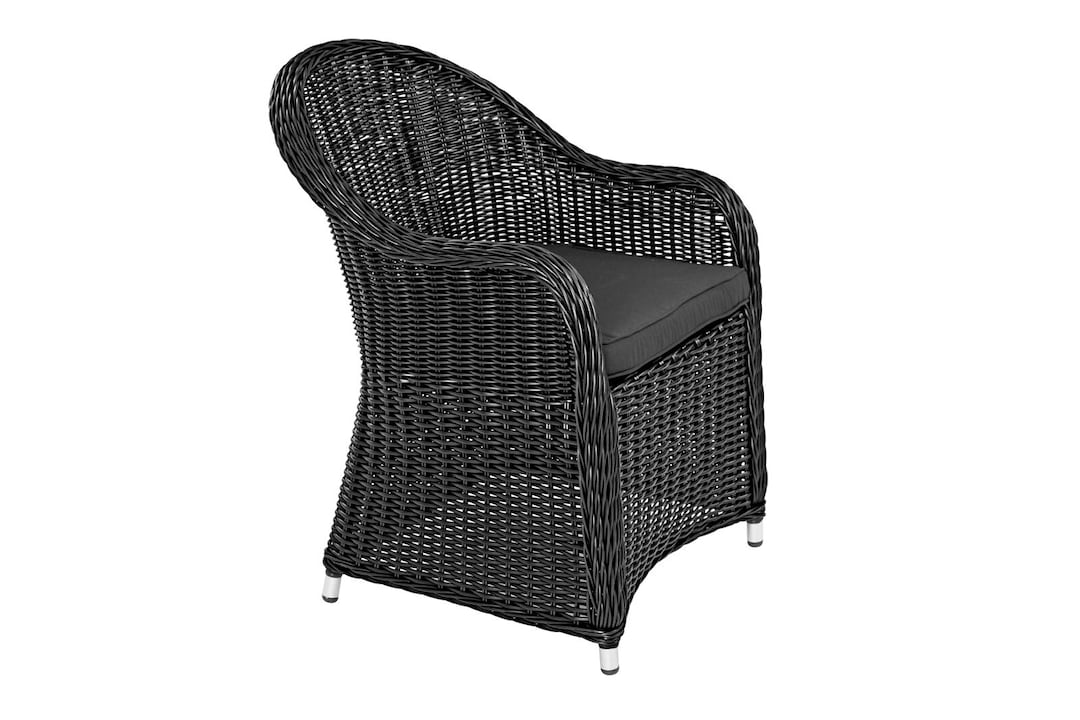 Garden FLAIR Loungesessel Outdoor TINA 2er Set schwarz