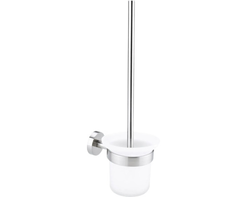 tesa toiletborstelset met houder MOON RVS look