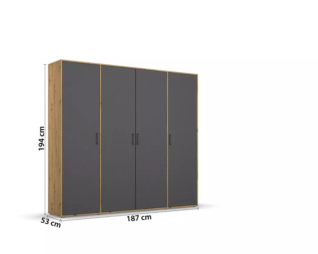 Kleiderschrank Voyager 187 x 194 cm