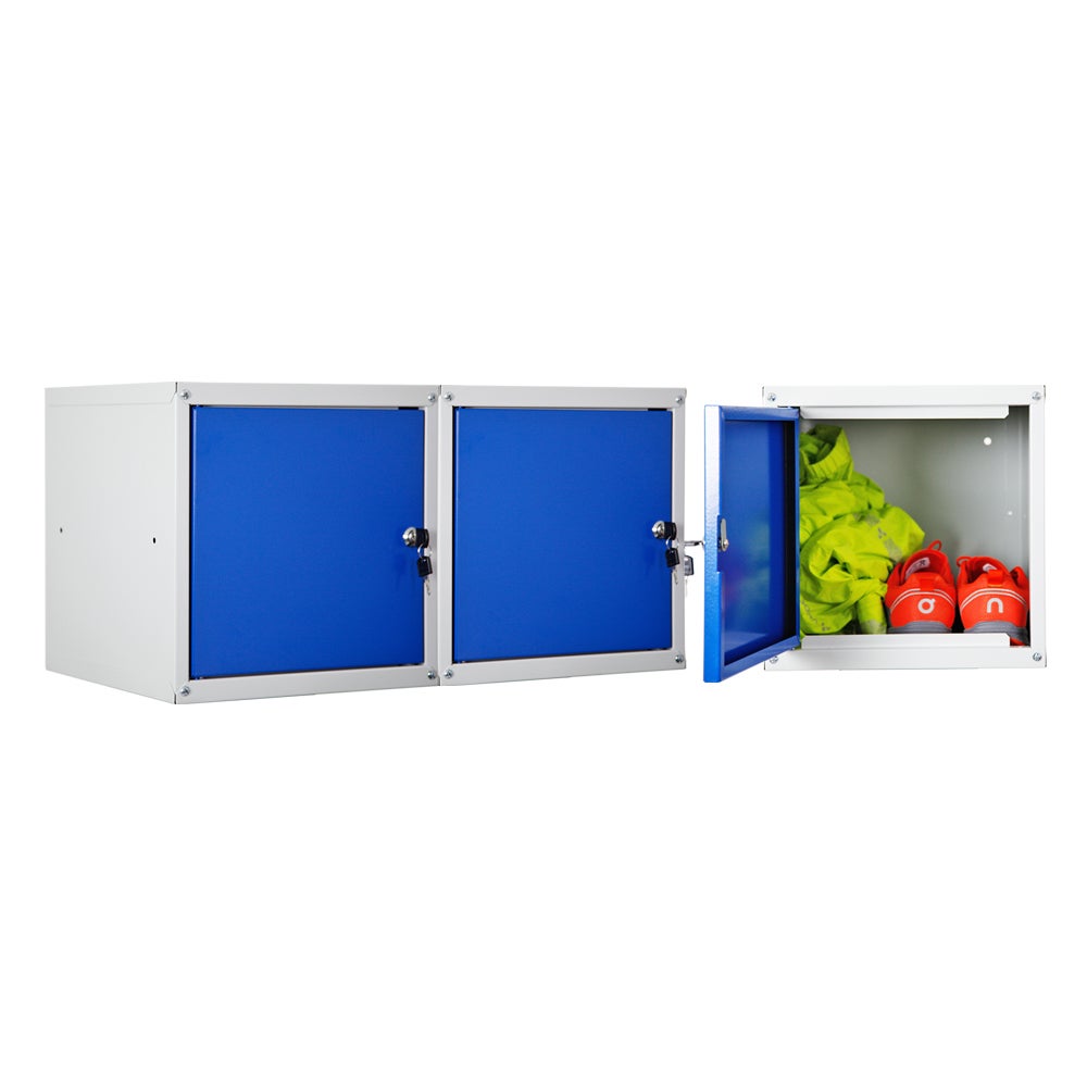 PROREGAL Mega Deal 2x locker cubes Cubic HxBxD 35 x 35 x 35 cm grijsblauw