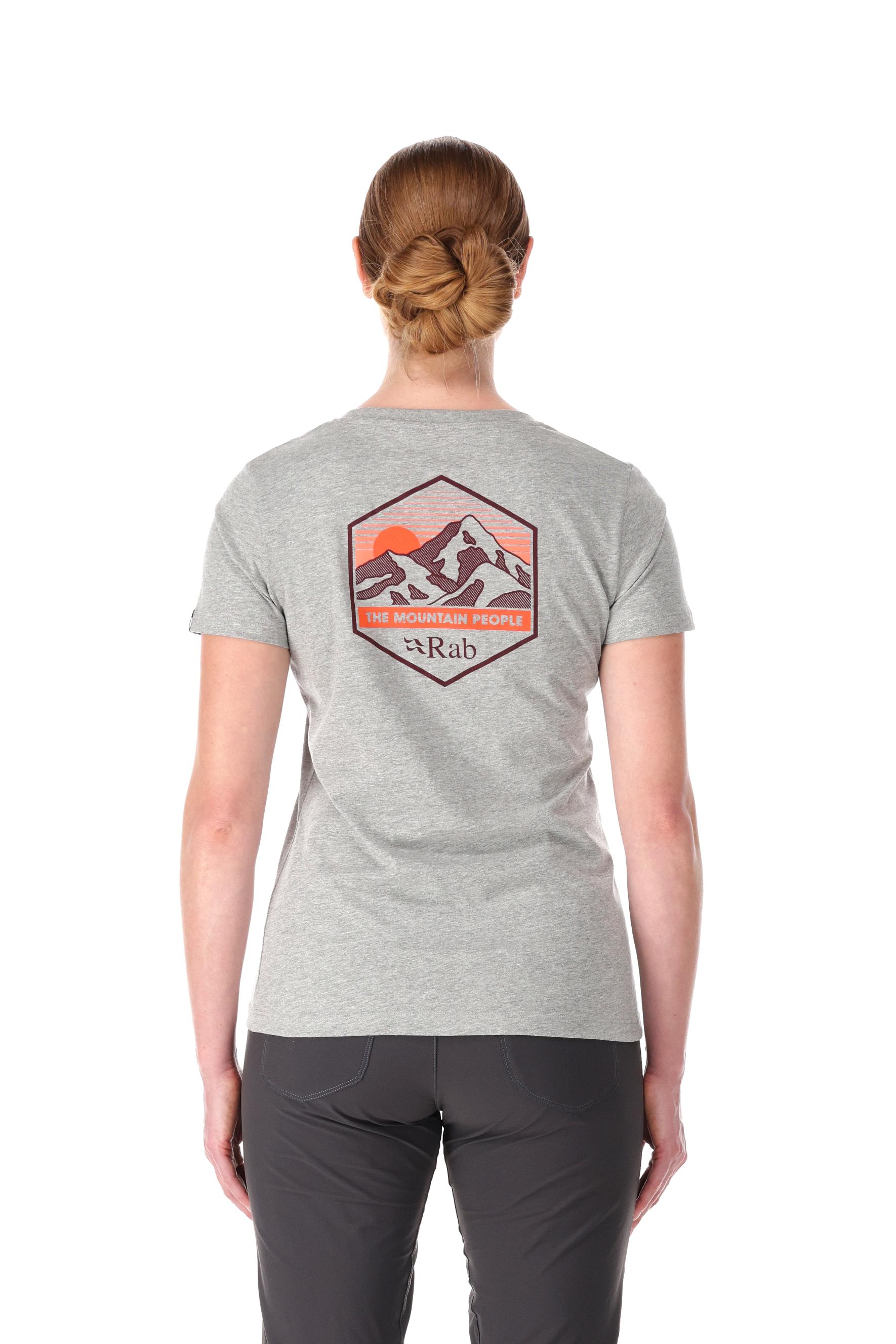 Rab Mountain Peak Tee Womens Grey Marl