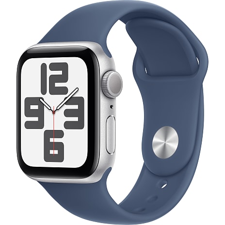 Apple Watch SE (2024) 40 mm GPS L/M - Silver Aluminium Sport Band