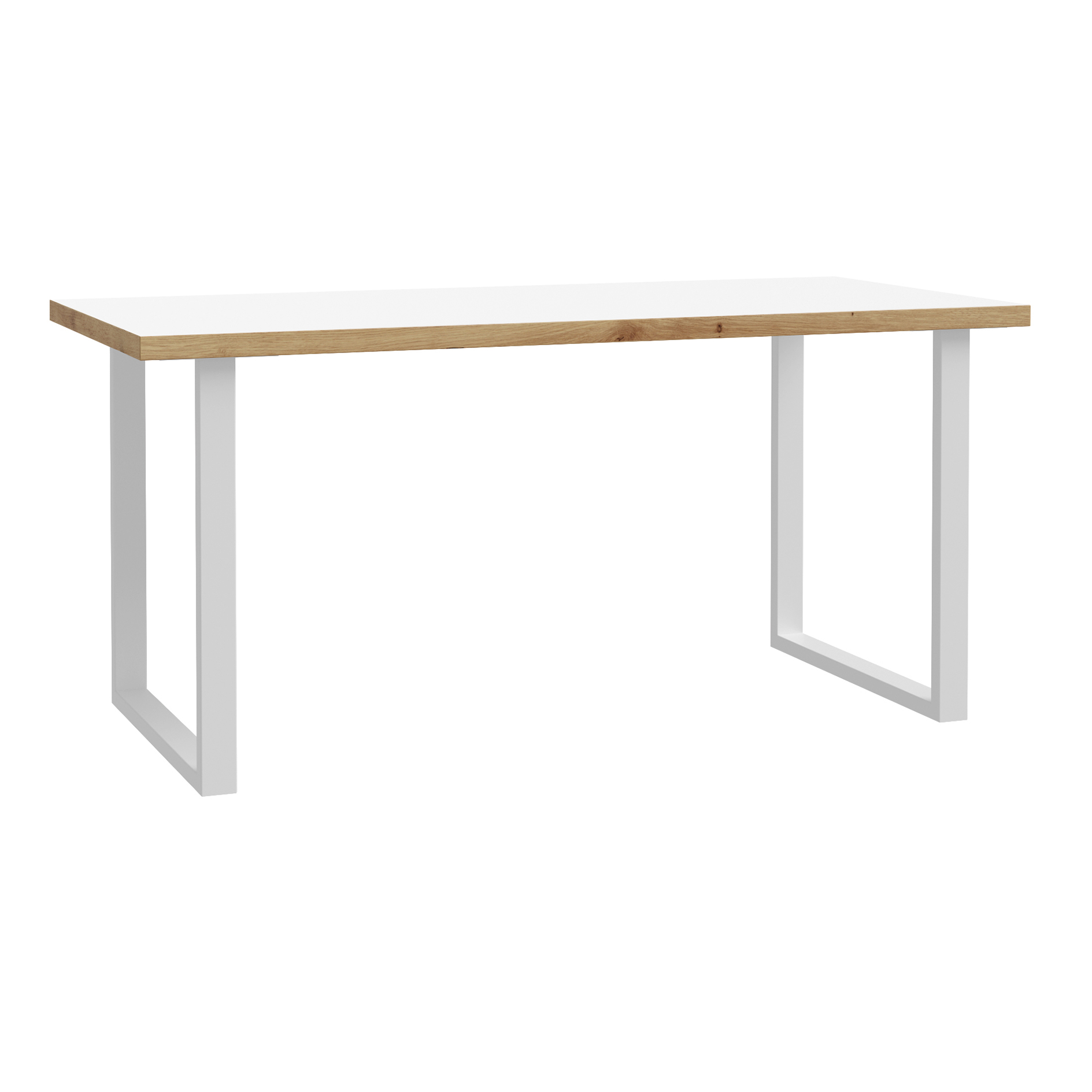 Schreibtisch - weiß-Artisan Eiche - 160 cm