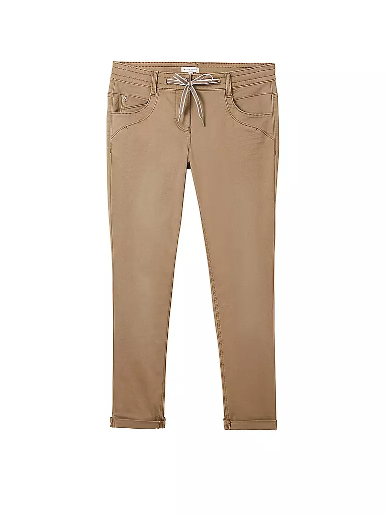 TOM TAILOR Hose Tapered Relaxed Fit camel